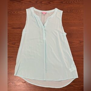 Lilly Pulitzer Women’s Sleeveless Stacey Top in Serene Blue, Size S